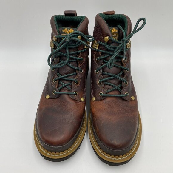 Georgia Giant Boots G6274 6" Brown Men's Size 10M - Picture 5 of 12